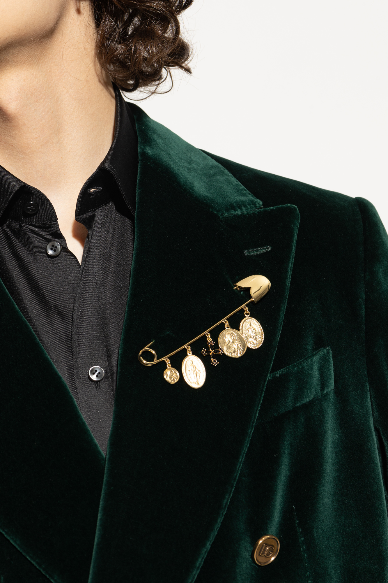 仕*ん様 DOLCE & GABBANA COLLANA OTTONE ネックレ Dolce & Gabbana Brooch with charms | Men's Jewelery | Vitkac